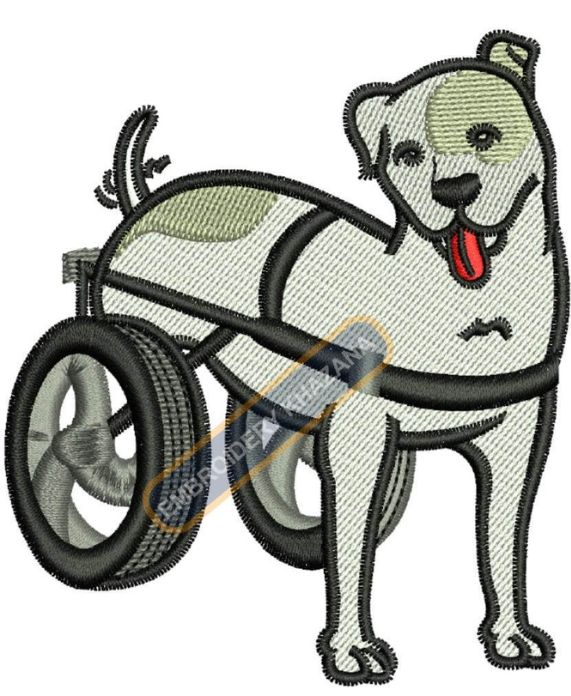 Dog Ridder Embroidery Design