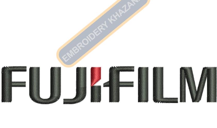 Fujifilm Logo Embroidery Design