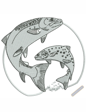 Fish Machine Embroidery Design