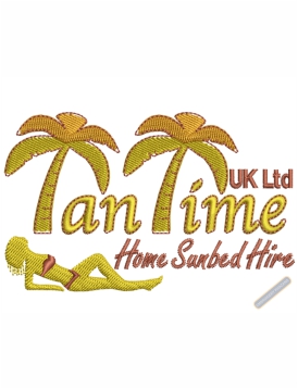 Free Tan Time Embroidery Design