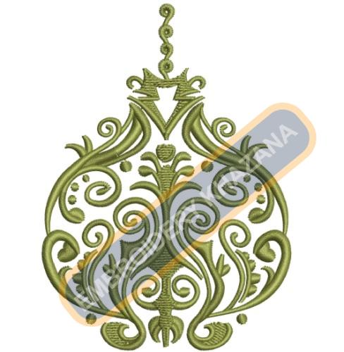 Christmas Ornament Embroidery Design