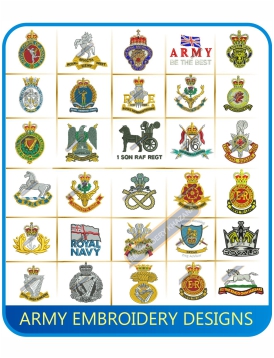 Army Military Embroidery Designs