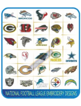 NFL Teams Logos Embroidery Designs