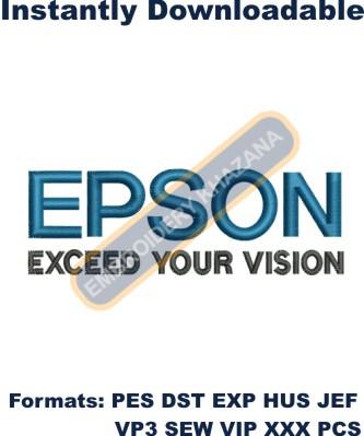 Epson Logo Embroidery Design