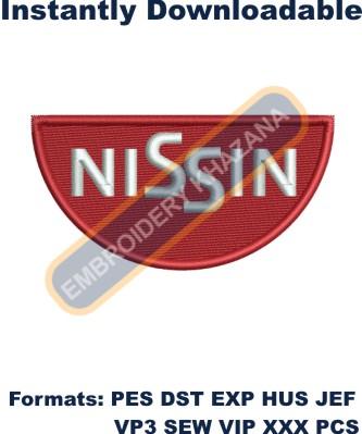 Nissin Logo Embroidery Design