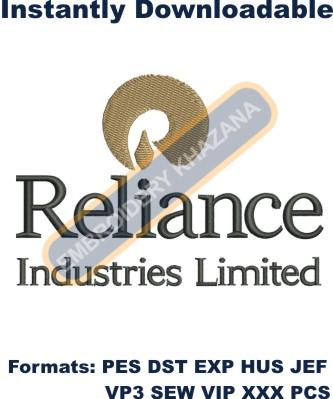 Reliance Industries Limited Logo Embroidery Design