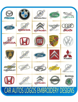 Car Auto Logos Embroidery Designs