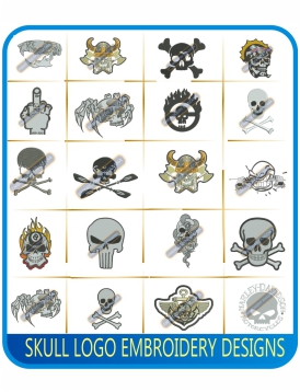 Skull Embroidery Designs