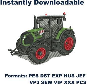 Class Tractor Embroidery Design