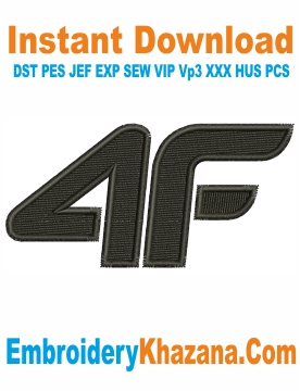 4F Logo Embroidery Design