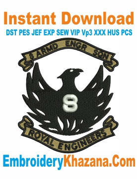 8 Armoured Engineer Squadron Embroidery Design