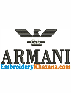 Armani Exchange Logo Embroidery Design