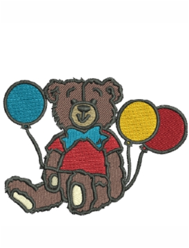 Teddy Bear Embroidery Design