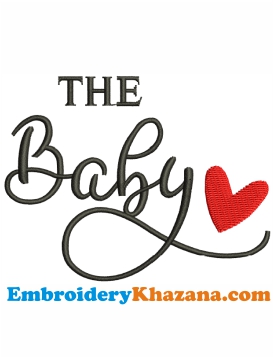 Baby Love Embroidery Design