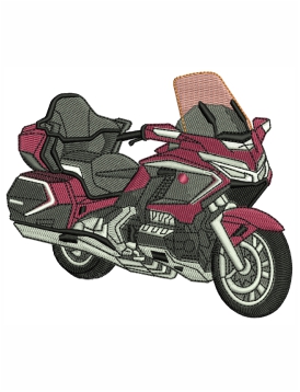 Sports Motorbike Embroidery Design