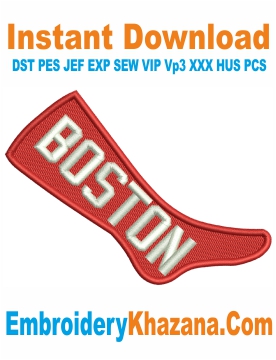 Boston Red Sox Embroidery Design