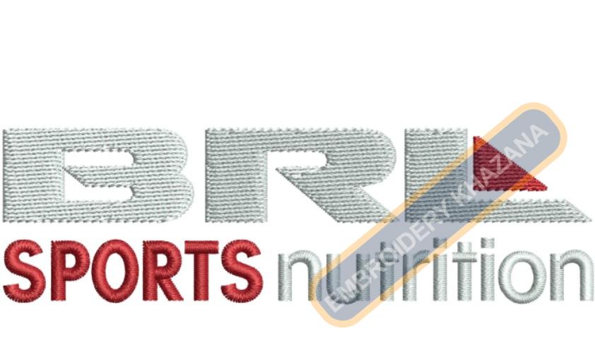 Brl Sports Nutrition Logo Embroidery Design