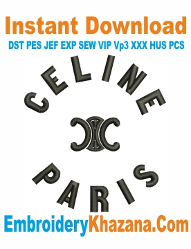 Celine Paris Embroidery Design