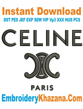 Celine Paris Logo Embroidery Designs