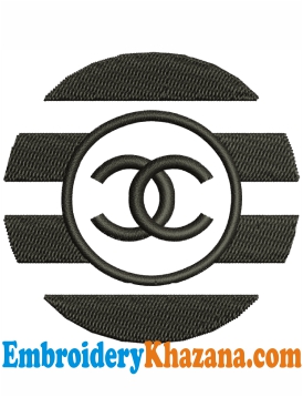 Embroidery Design Chanel Logo | Instant Download