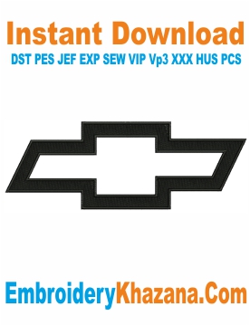 Chevrolet Logo Back Size Embroidery Design