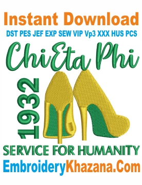 Chi Eta Phi 1932 Embroidery Design