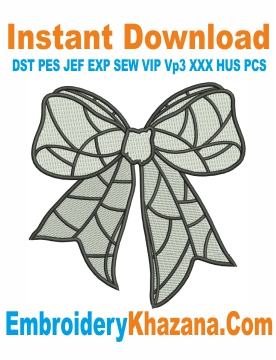 Volleyball Coquette Bow Embroidery Design