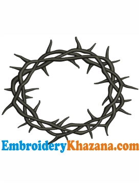 Crown of Thorns Embroidery Design