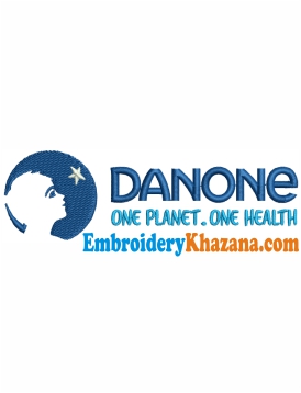 Danone Logo Embroidery Design
