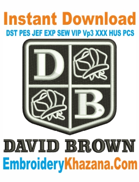 David Brown Logo Embroidery Design