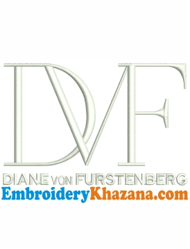 Diane Von Furstenberg Logo Embroidery Design