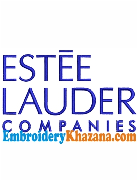 Estee lauder Logo Embroidery Design