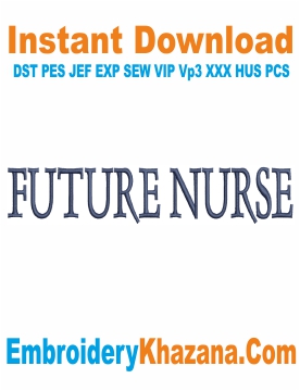 Future Nurse Embroidery Design