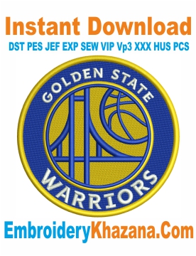 Golden State Warriors Embroidery Designs