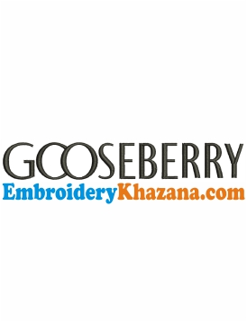 Gooseberry Logo Embroidery Design