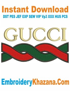 Gucci Logo Embroidery Design
