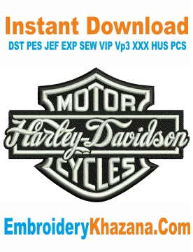 Harley Davidson Embroidery Design