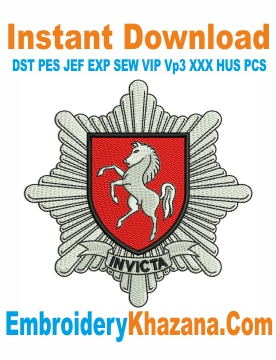 Kent Fire and Rescue Service Embroidery Design