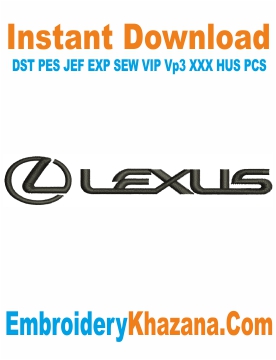 Logo Lexus Embroidery Design