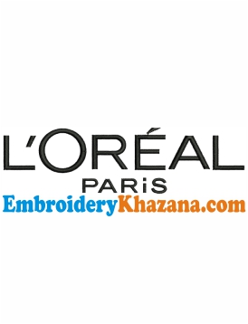 Loreal Logo Embroidery Design