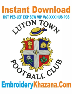 Luton Town Fc 2005 Embroidery Design