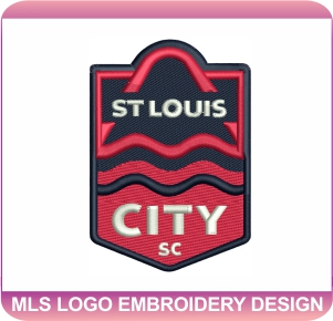 MLS Team Logo Embroidery Design