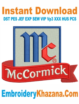 McCormick Logo Embroidery Designs