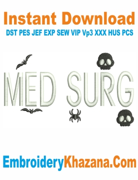 Medical Surgical Embroidery Design