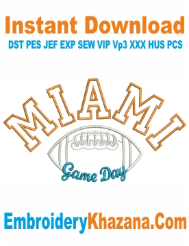 Miami Dolphins Embroidery Designs