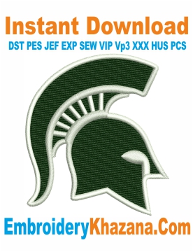 Michigan State Spartans Embroidery Designs