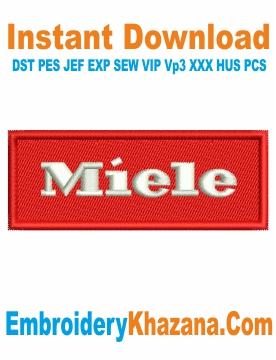 Miele Logo Embroidery Design