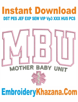 Mother Baby Unit Embroidery Design