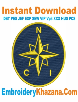 National Coastwatch Institution Logo Embroidery Designs