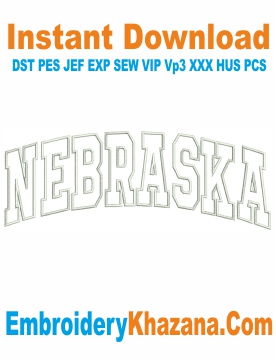 Nebraska Cornhuskers Embroidery Design